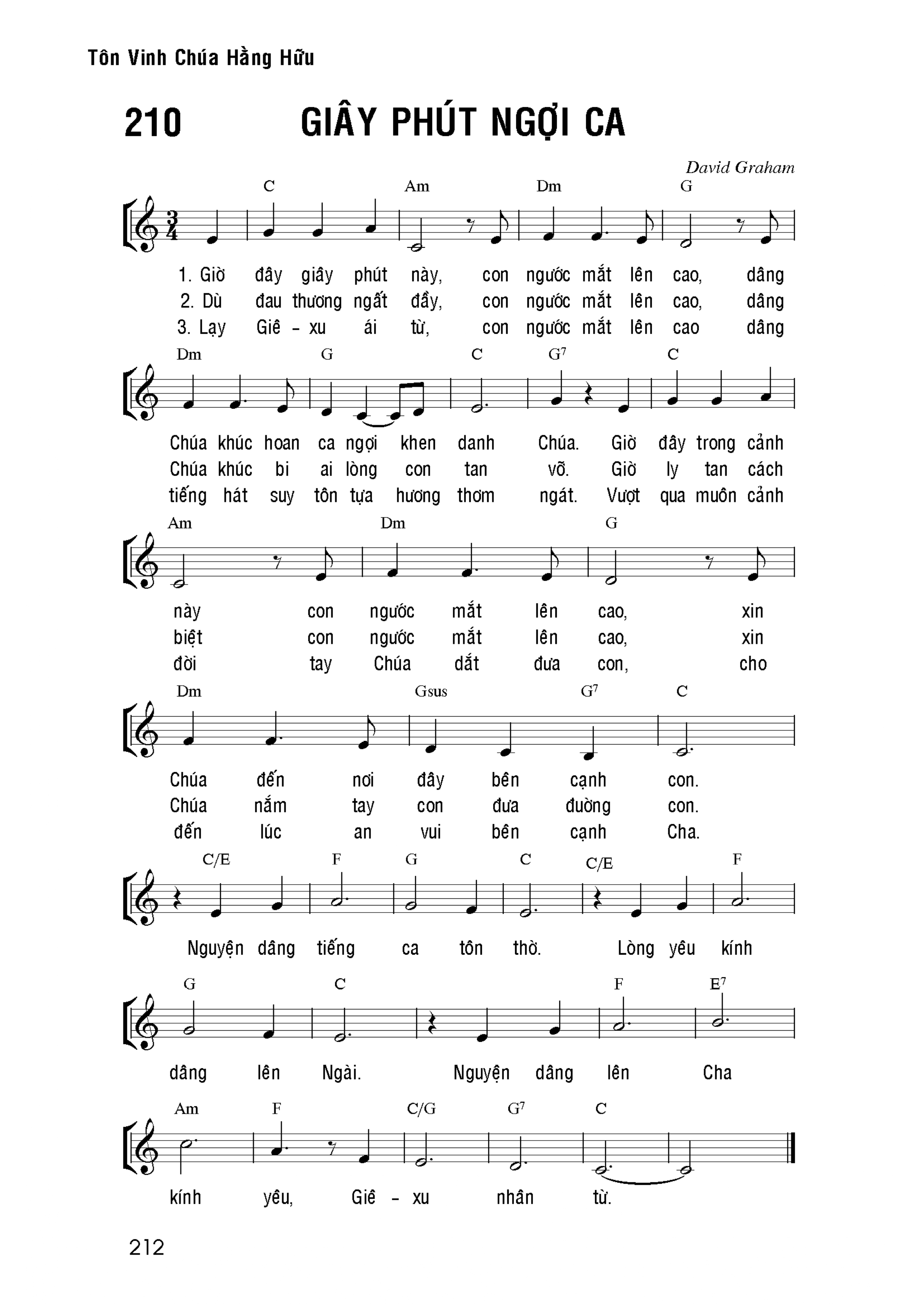 Giây phút ngợi ca sheet bài hát