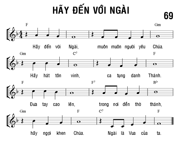 Hãy đến với Ngài sheet bài hát