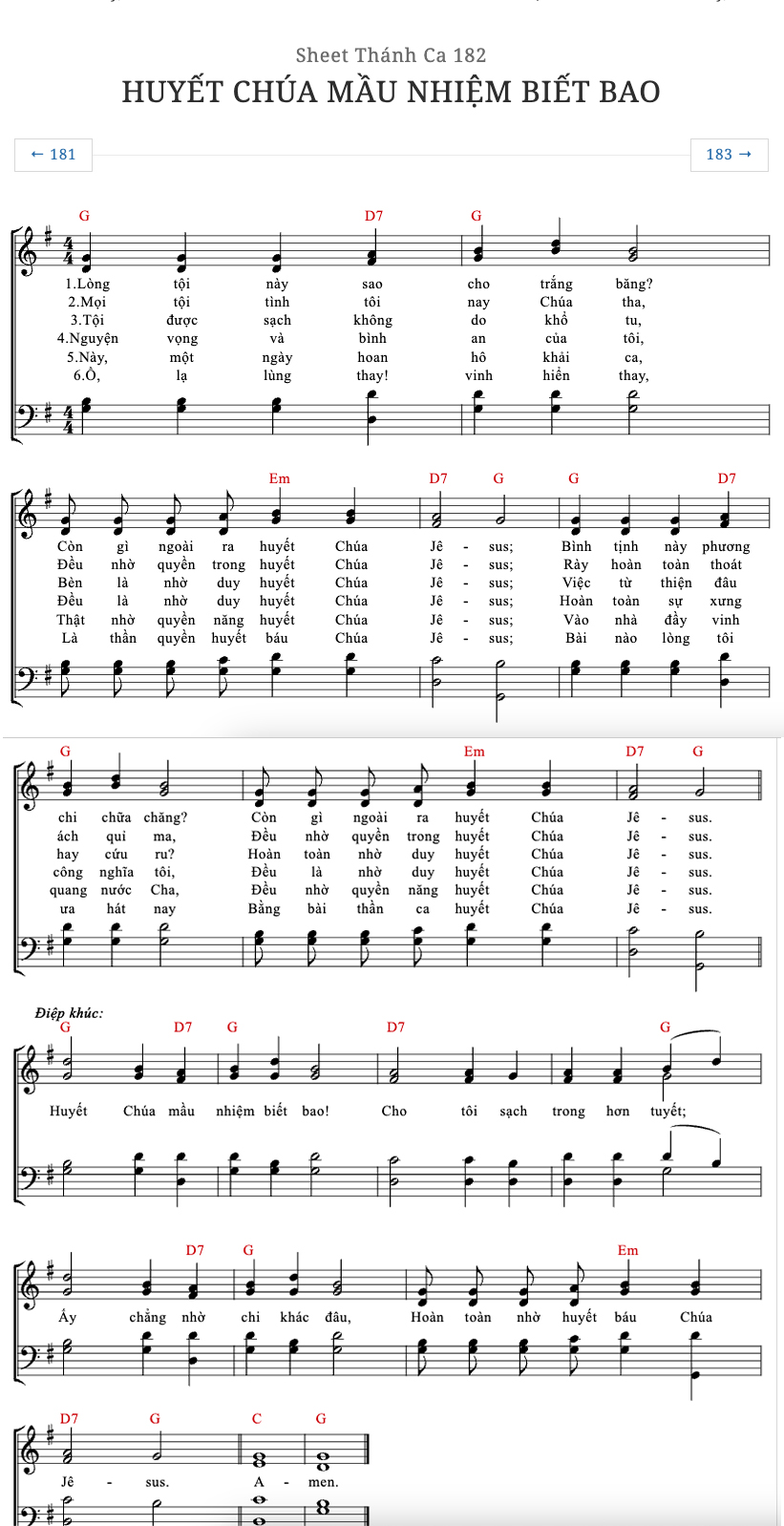 Huyết Chúa Mầu Nhiệm Biết Bao sheet bài hát