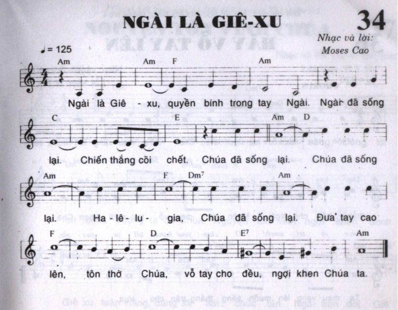 Ngài là Giê Xu sheet bài hát