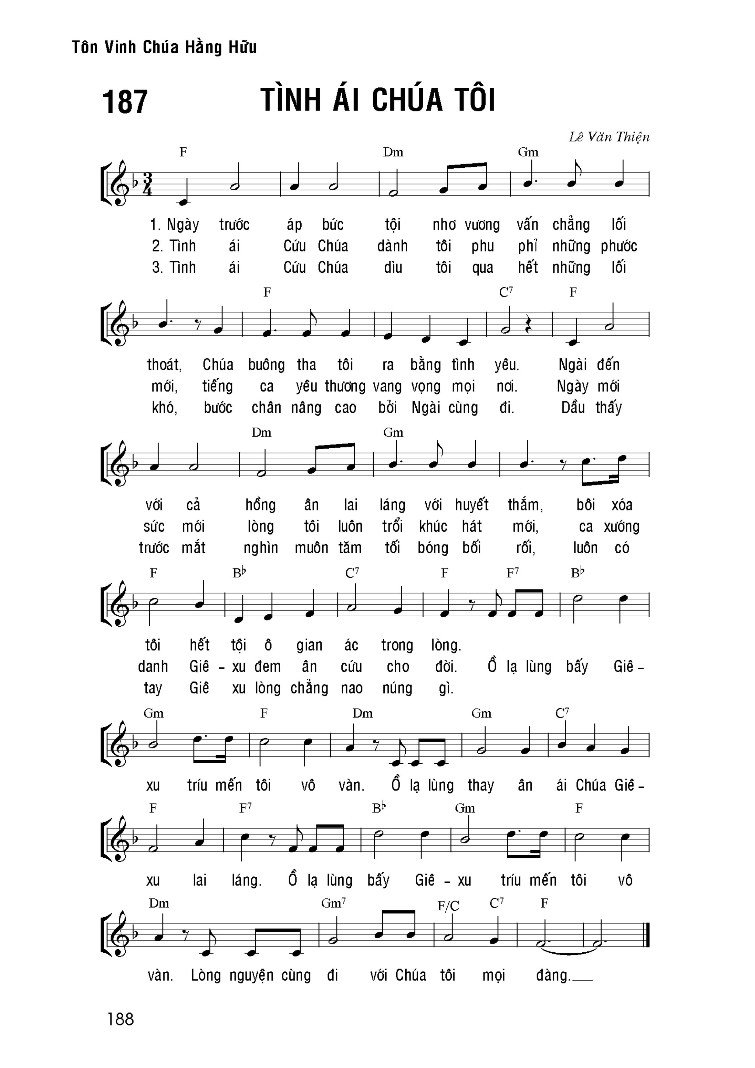 Tình ái Chúa tôi sheet bài hát